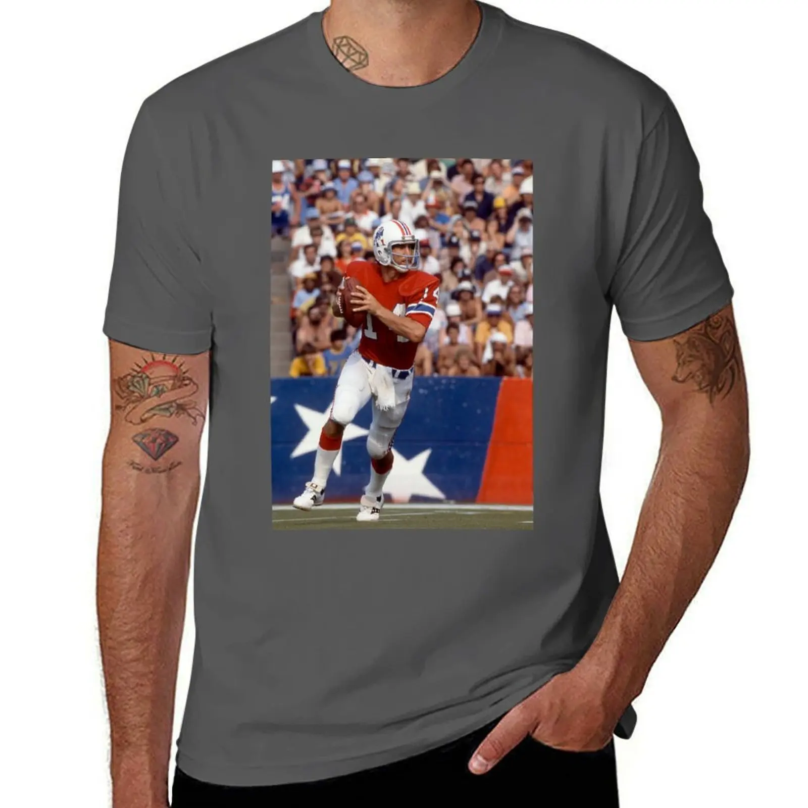 Grogan, New England T-Shirt Plus Size Summer Short Sleeve T-Shirt