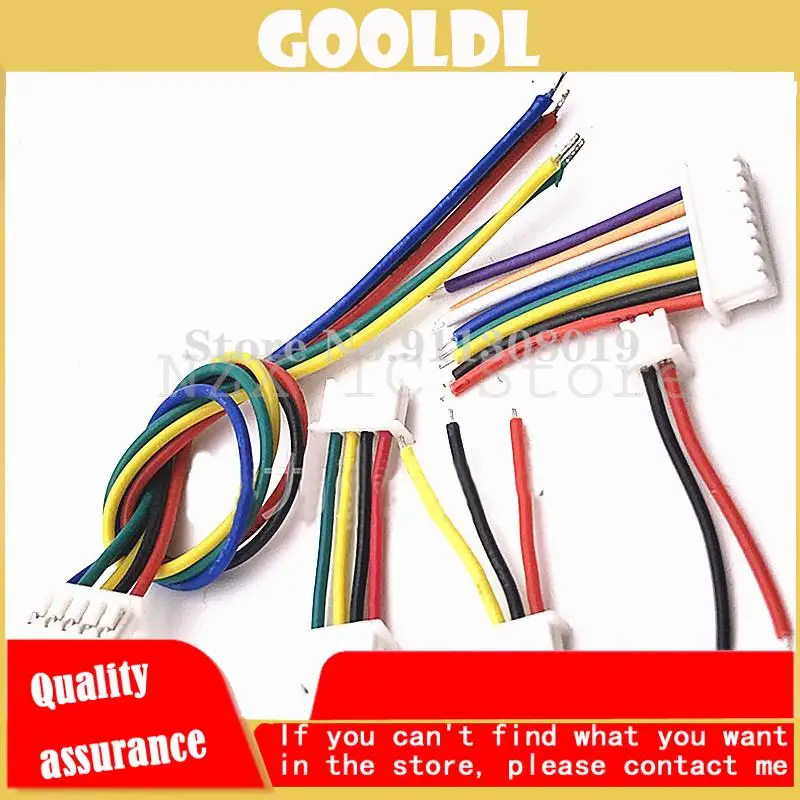 10PCS 1.25 terminal wire 1.25mm pitch single-head double-head harness cable 2P/3P/4P/5P/6P/7P-12P 50MM/100MM/150MM/200MM/300MM