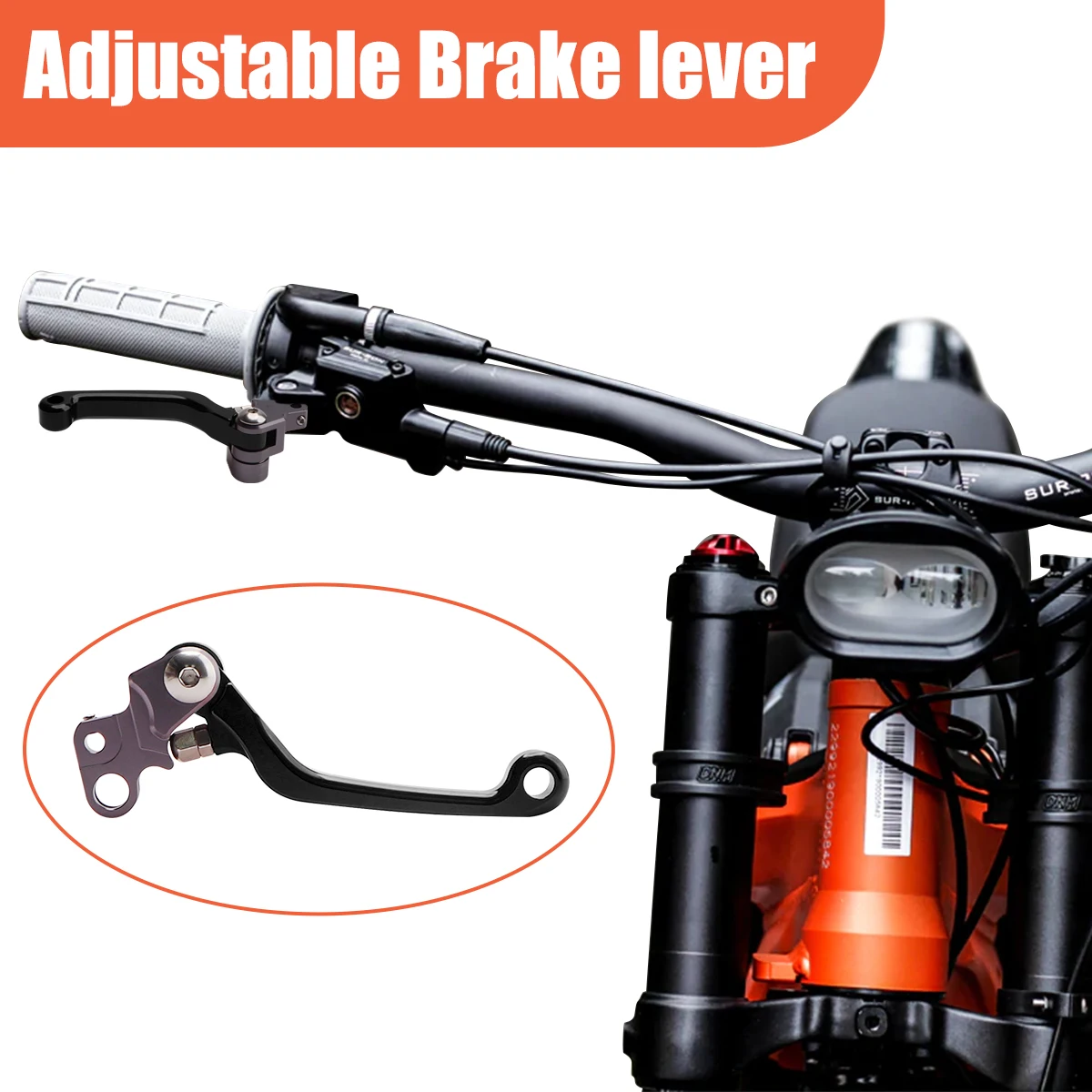 2pcs Aluminium Alloy Adjustable Brake lever For Segway/Sur-Ron Electric Off-Road Vehicle Handle Accessories