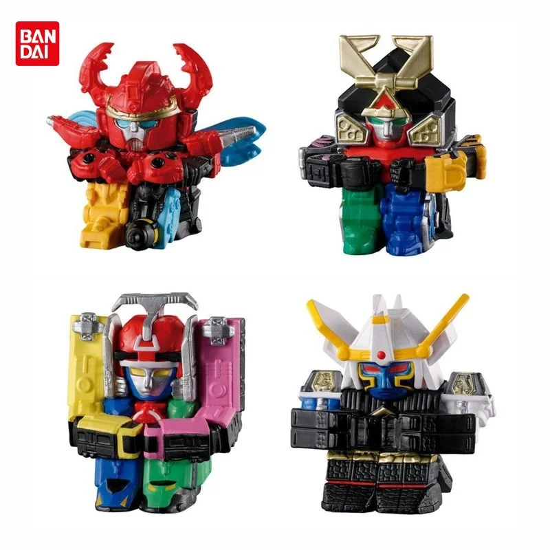 Em Estoque Bandai Super Sentai Chaveiro Posição de Espera Vol.2 Ninja Sentai Kakuranger Muteki Shogun Coleção Decoração Modelo Brinquedo