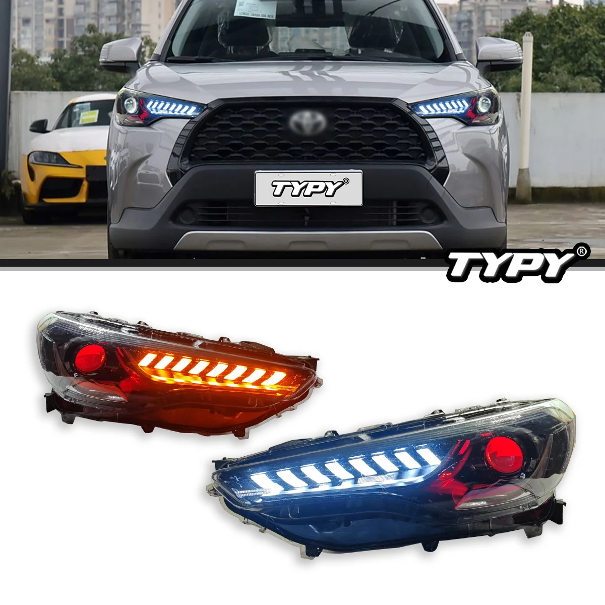 

TYPY Car Lights For Toyota Corolla Cros 2022-2023 Headlight LED Projetor head Lamp Daytime Running Light Automotive Accessories