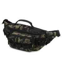Durable, Large Capacity Waterproof Mens Military Tactical Molle Waist Chest Fishing Lure Fanny Pack Backpack for Outdoor Sports