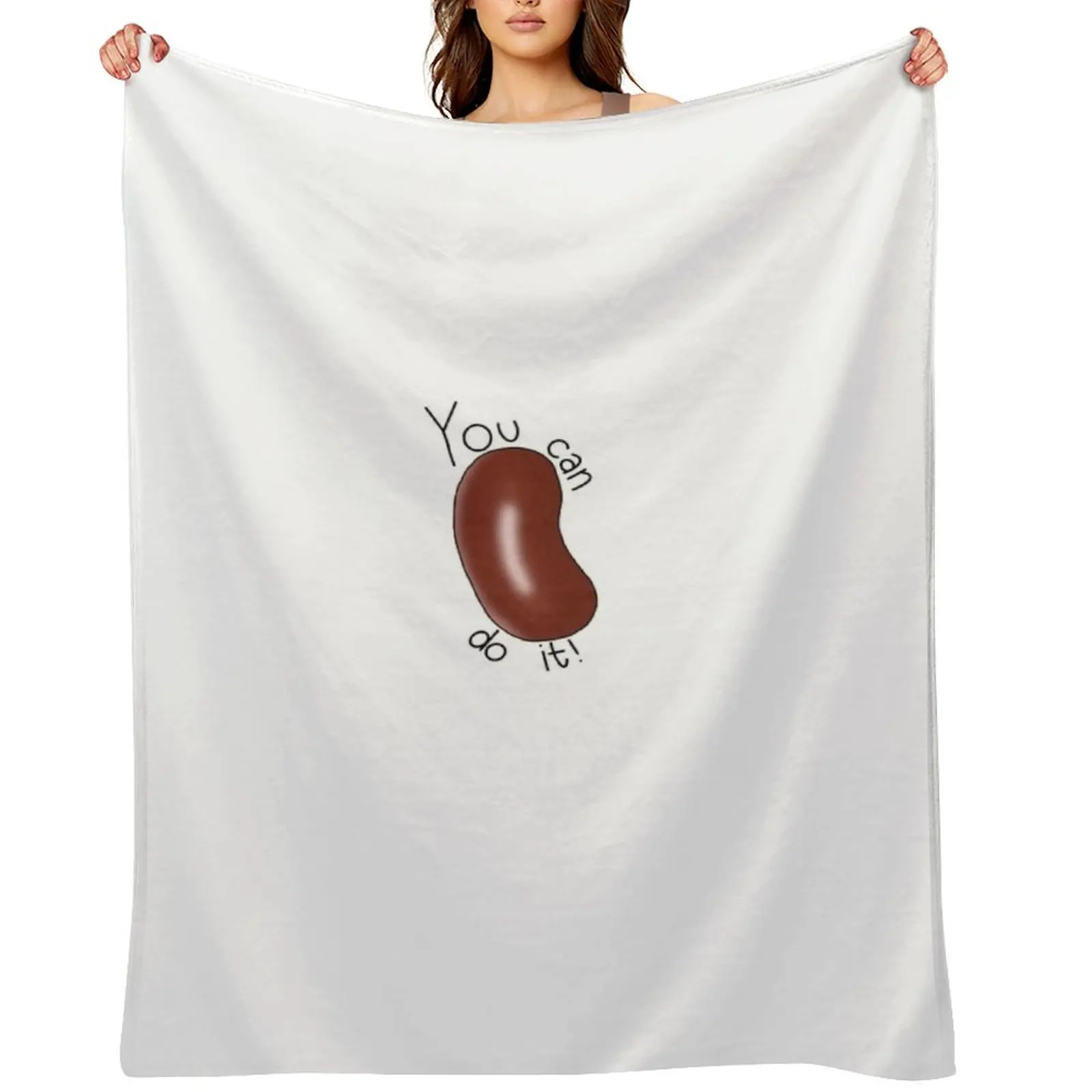 

Motivational Bean Throw Blanket Summer decorative Flannel Fabric Blankets