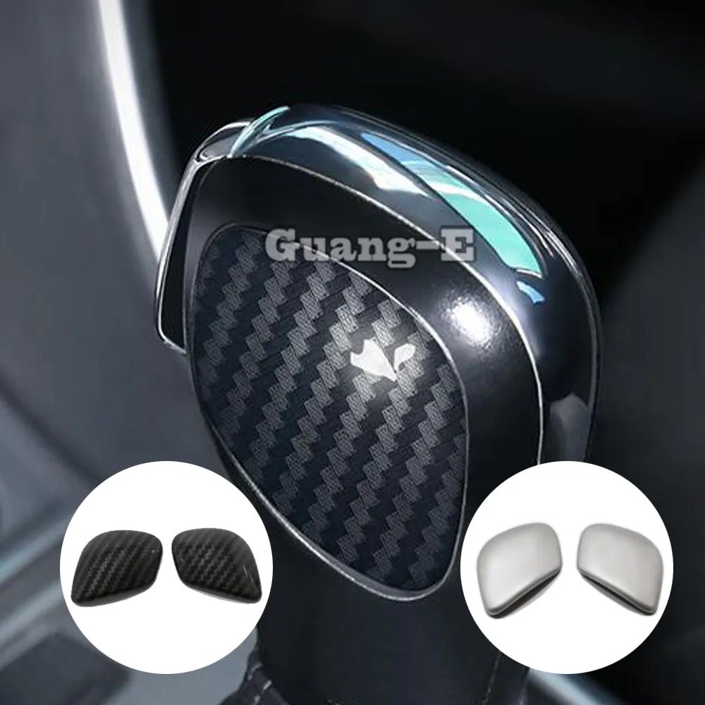 Gear Head Shifting Head Sequin Trim Gear Cover Shift Knob Control Part For Volkswagen VW T-ROC TROC 2017 2018 2019 2020 2021