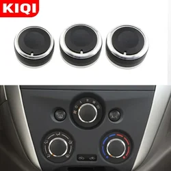 KIQI AC Knob for Nissan Versa Note March Micra Cube Almera Latio Sunny Air Conditioning Heat Control Switch Knobs Accessories