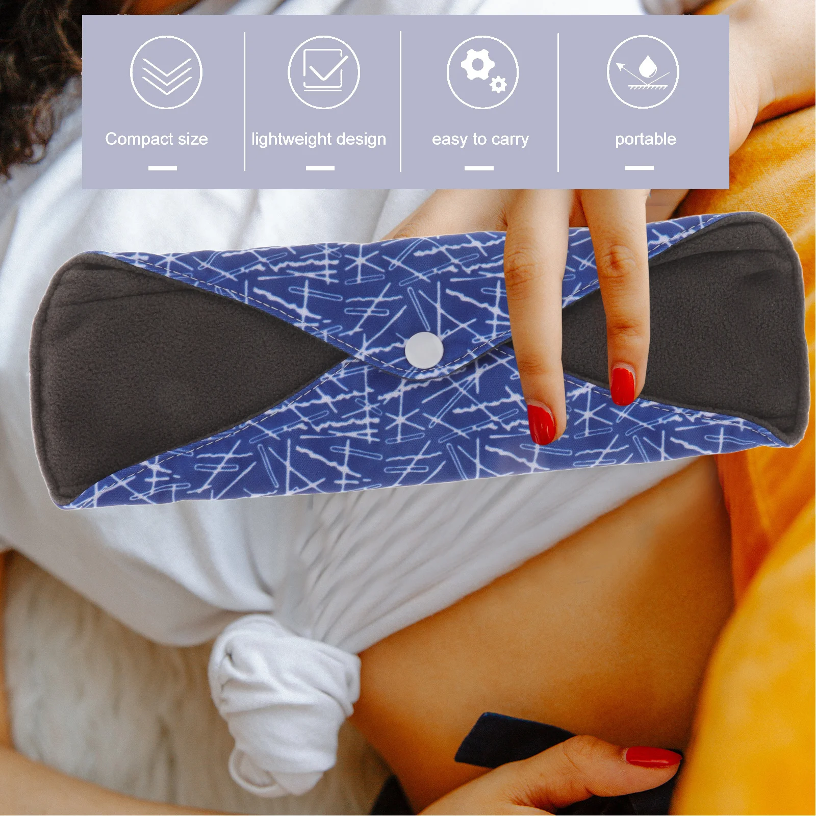 Menstrual Pads for Puerperal Period Cloth Sanitary Towel Portable Dedicated Comfortable Foldable Mama Reusable