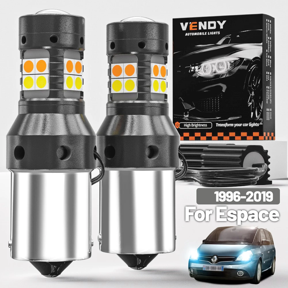 

2pcs For Renault Espace 3 4 5 1996-2019 Dual Mode LED Turn Signal+Daytime Running Light DRL 2002 2014 2015 Canbus Accessories