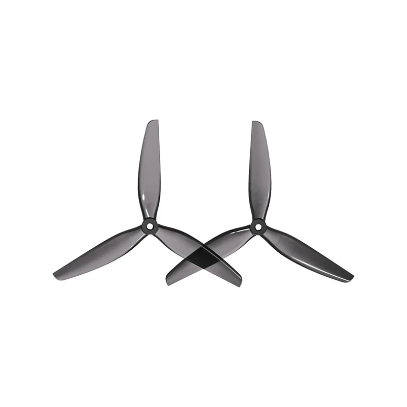 7.5 Inch Tri-Blade Propellers 4PCS Transparent Grey CW/CCW Props For FPV Racing Drones And Brushless Motors