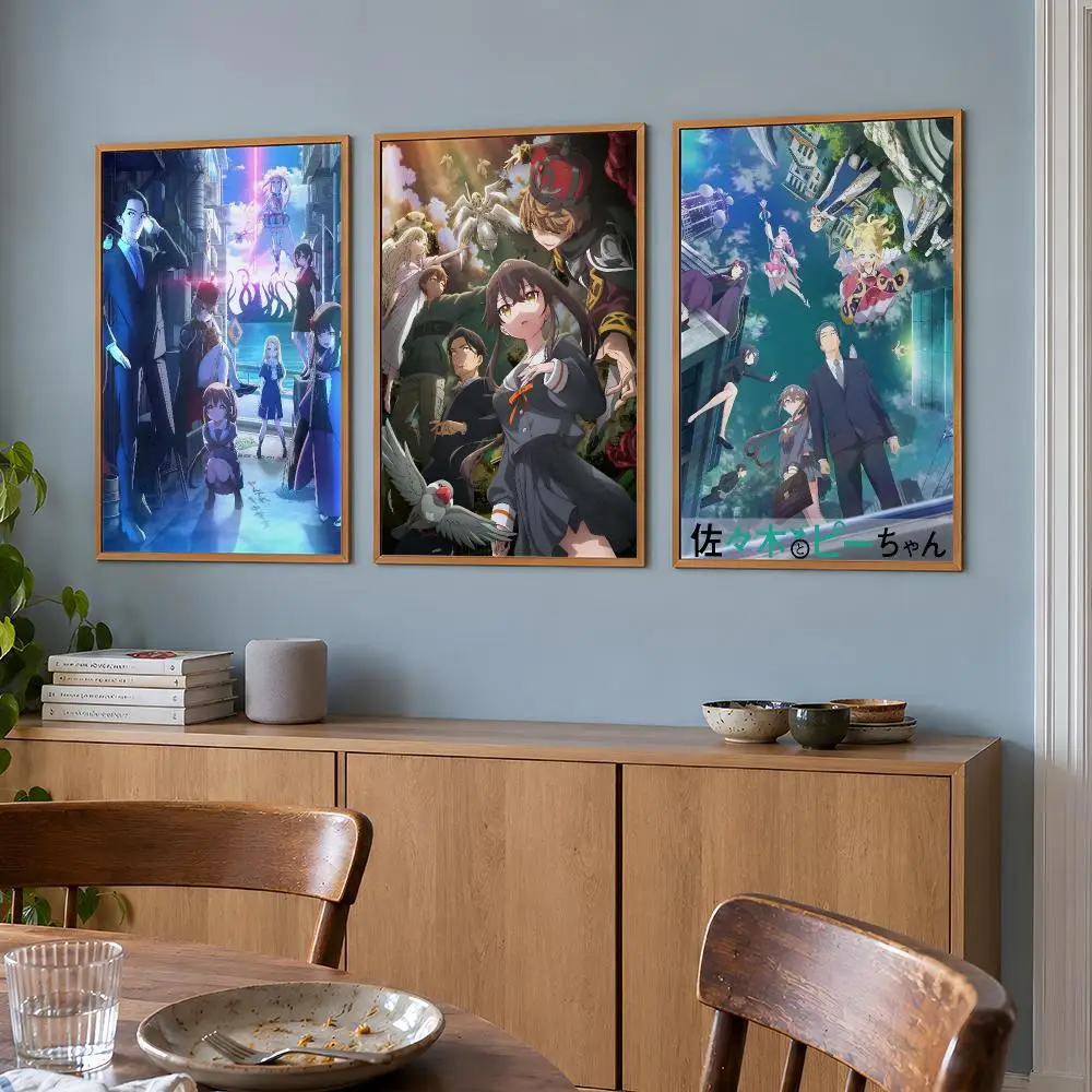Anime Sasaki and Peeps Hoshizaki Elsa Poster Wall Art Print HD Aesthetic Artwork Waterproof Printing For Fans Home Decor Gift