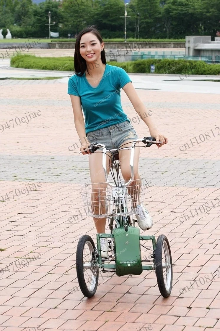 Senior Reverse Tricycle | 6-Speed Leisure Trike | Shock Absorbing Comfortable Seat | Elderly Adults Mobility Bike