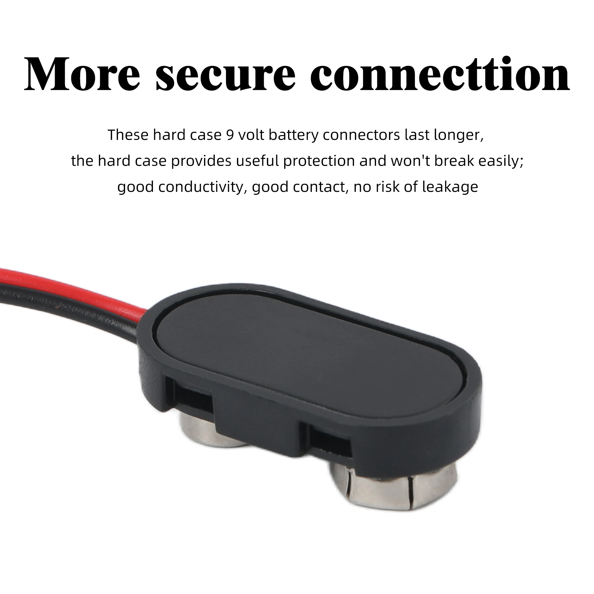 5 قطعة I-نوع 9 فولت موصل البطارية 9 فولت مشبك بطارية 9 فولت مشبك بطارية موصل مع سلك وإبزيم صلب البلاستيك الإسكان