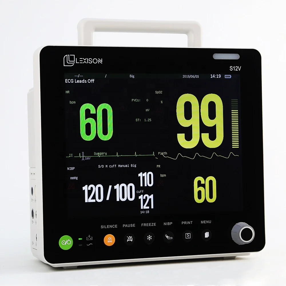 Veterinary Equipment PPM-S12V 12.1inch Professional Multi-parameter Veterinary Monitor for Animal Use