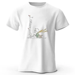 Little Prince Print Cartoon T-Shirt Graphic Men T Shirt Little Prince Graphic Tee Shirts for Men O-Neck Short Sleeve