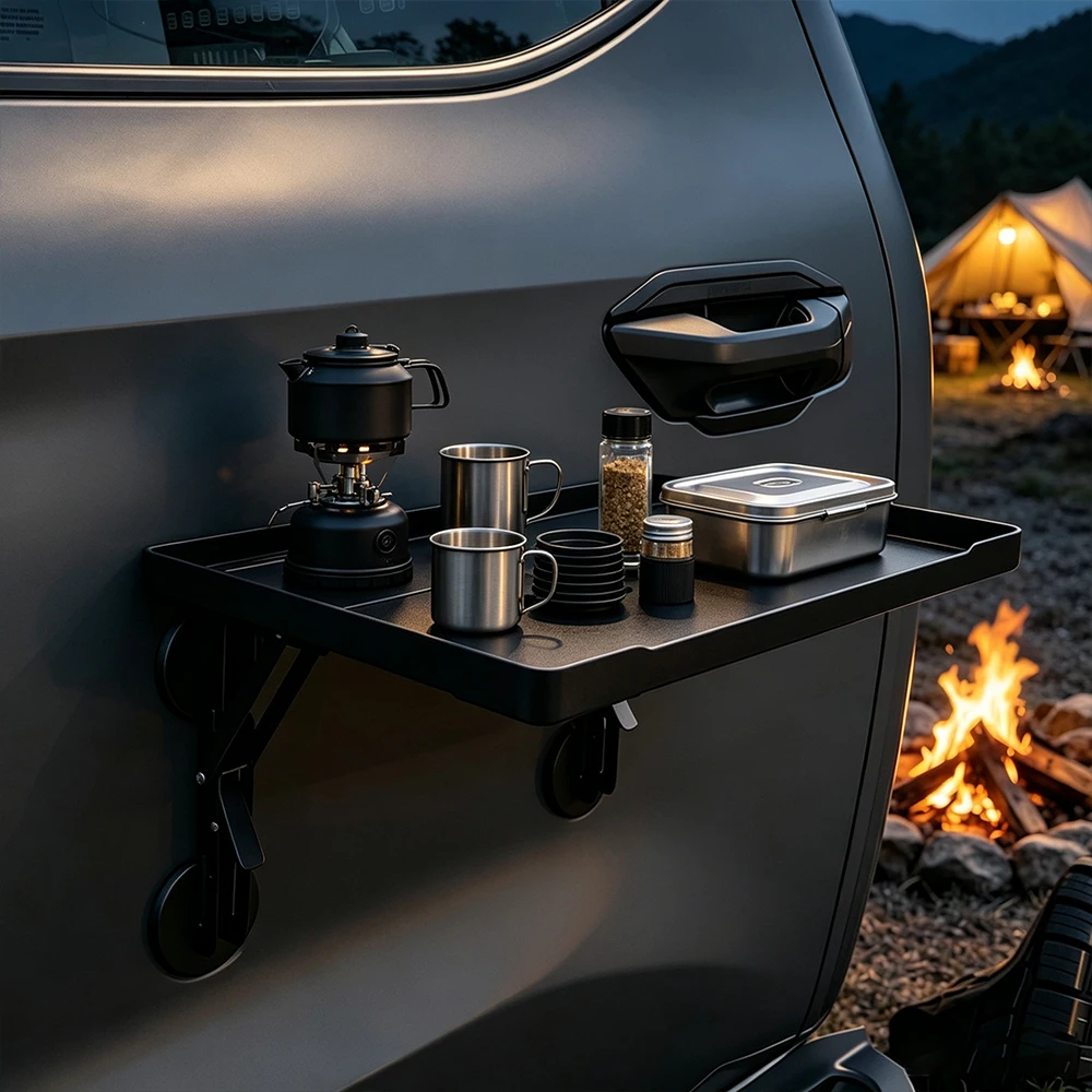 Camping Cooking Equipment - Portable Car Side Door Hanging Tray