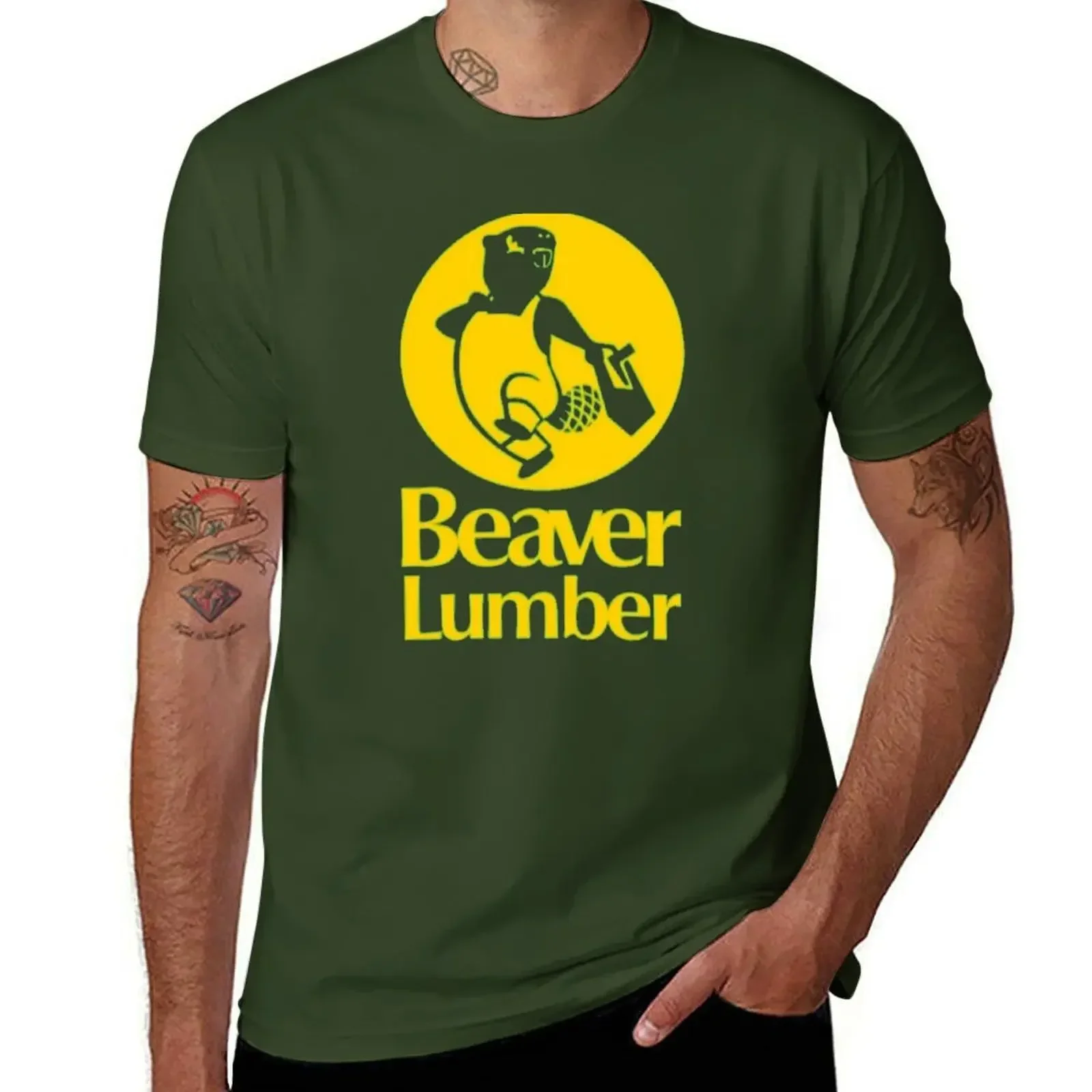 Canada - Vintage Beaver Lumber T-Shirt plus sizes quick-drying cute tops vintage t shirt men