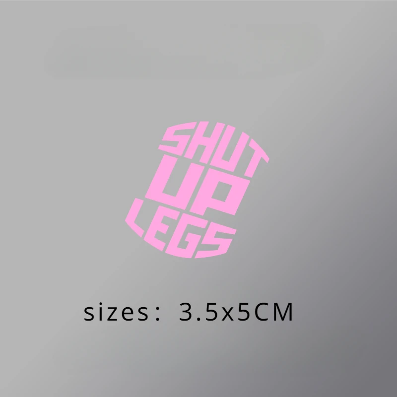 4pcs 2D Flat Shut Up Legs Text Vinyl Sticker, Waterproof Decal For Bicycle Frame Decor, Holiday Gift