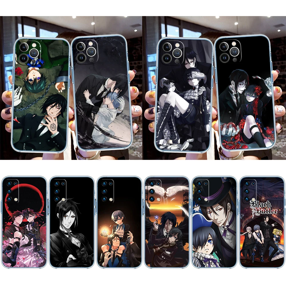 IM12 Black Butler Transparent Phone Case for Motorola Moto G40 G04 G05 One Ace Action  Fusion + Plus Hyper Macro Vision Zoom