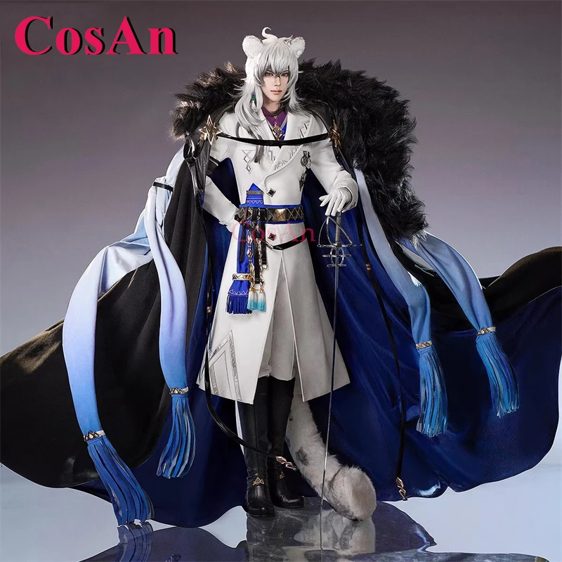 CosAn Game Arknights SilverAsh The Reignfrost Cosplay Costumes Handsome Fashion Combat Uniform Activity Party Role Play Clothing