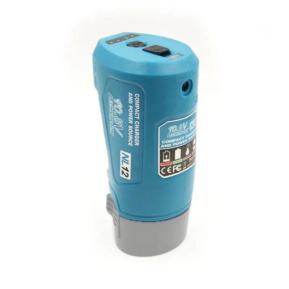 BL1013 Battery Adapter 10.8V To 12V DC USB Converter For Power Tool Lithium Charger With For USB Input Blue