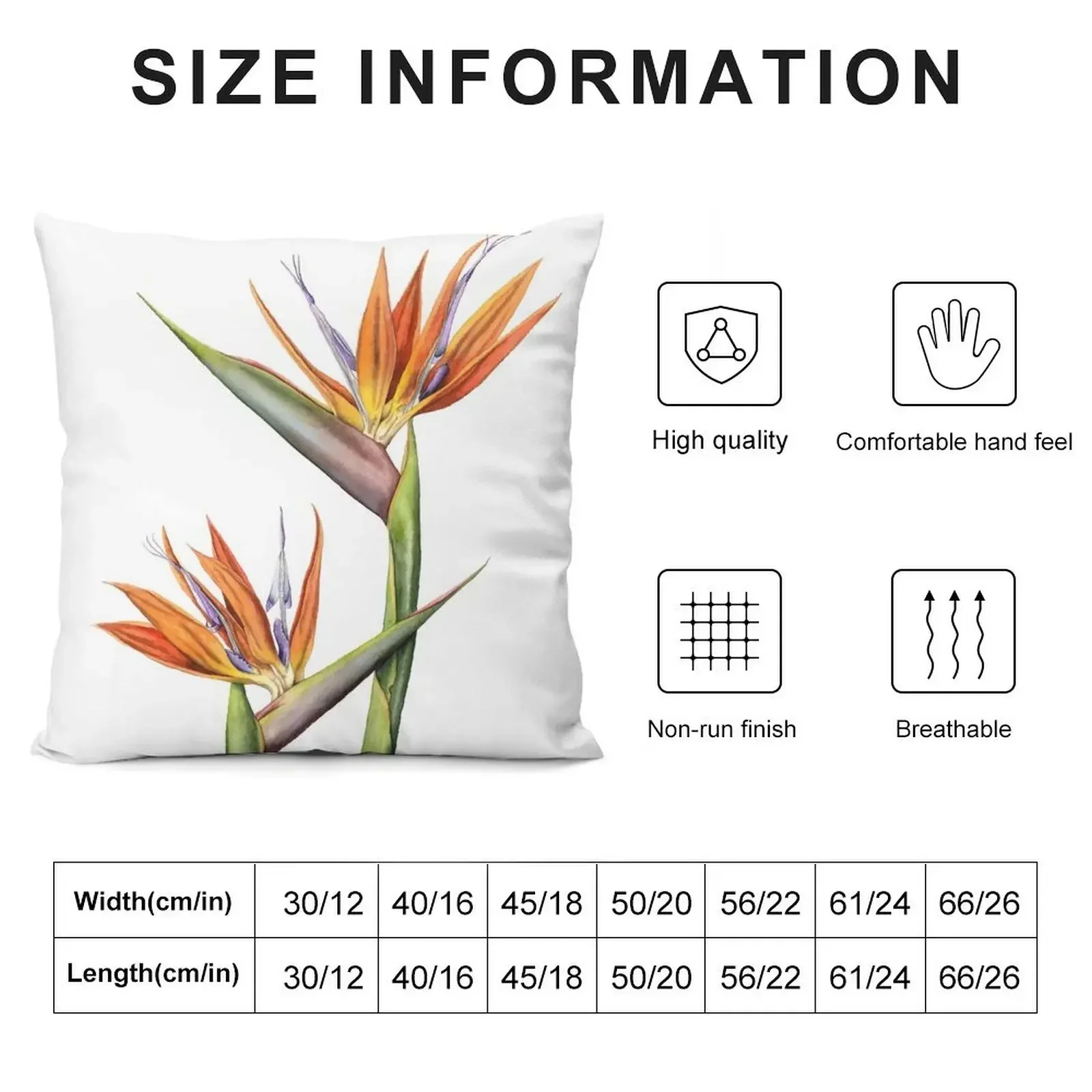 Bird of Paradise flower (Strelitzia reginae) Throw Pillow Pillowcases For Pillows bed pillows Sitting Cushion pillow