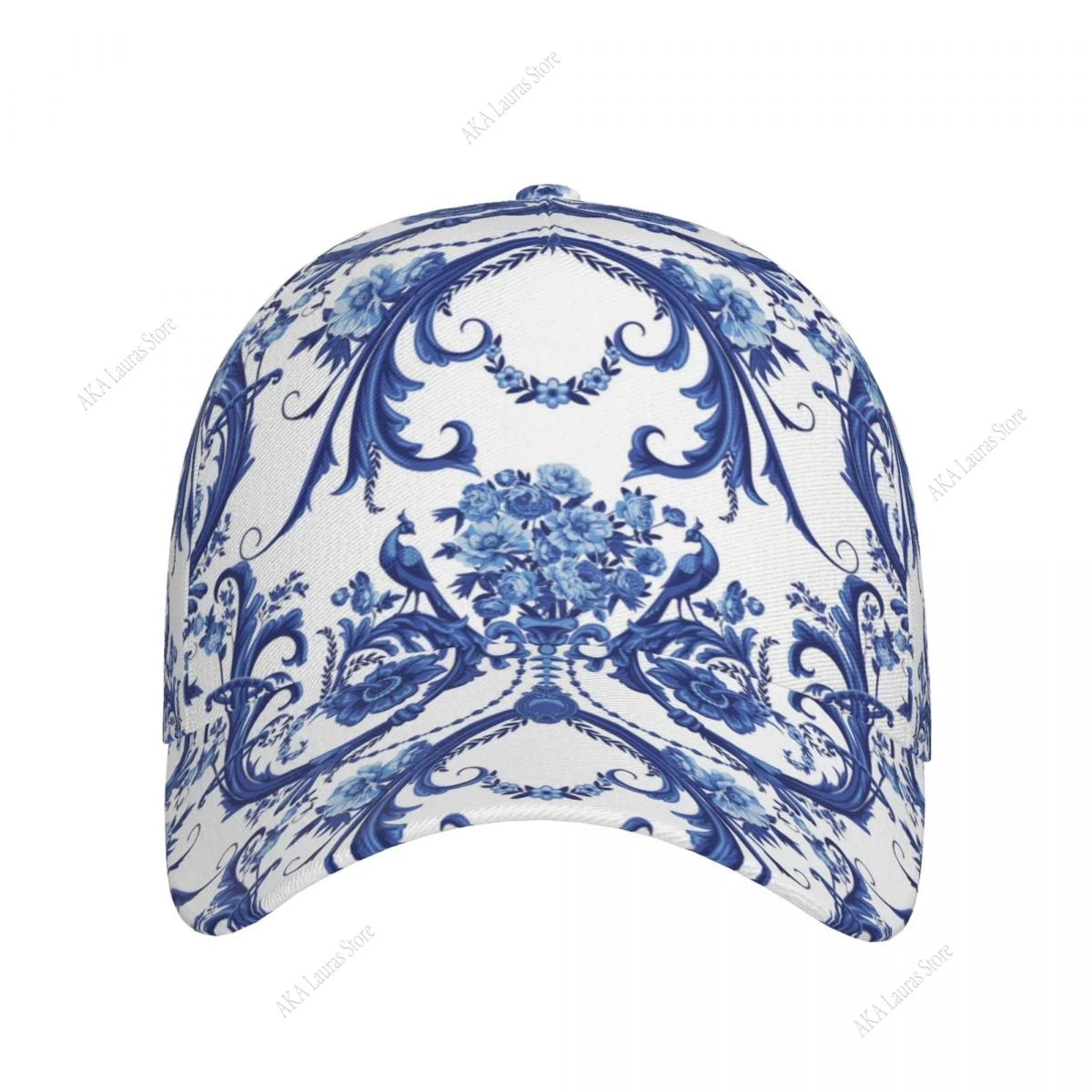 Blue Baroque Unisex Simple Baseball Caps Outdoor Adjustable Casual Hat Sunscreen Hat