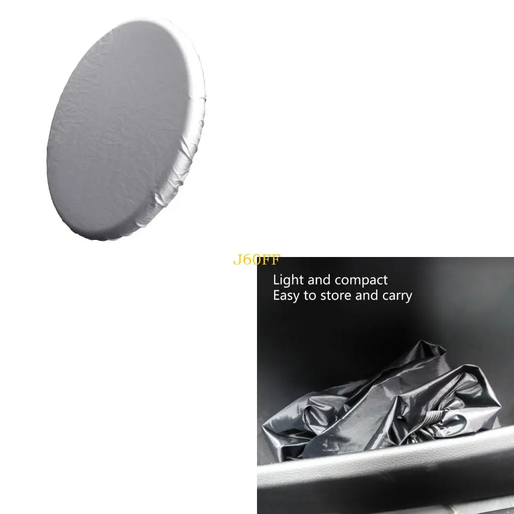 

J60F Multipurpose 42CM Automotive Steering Wheel Protector Thermal Insulation Sun Shielding Not Slip Surfaces for hot Weather