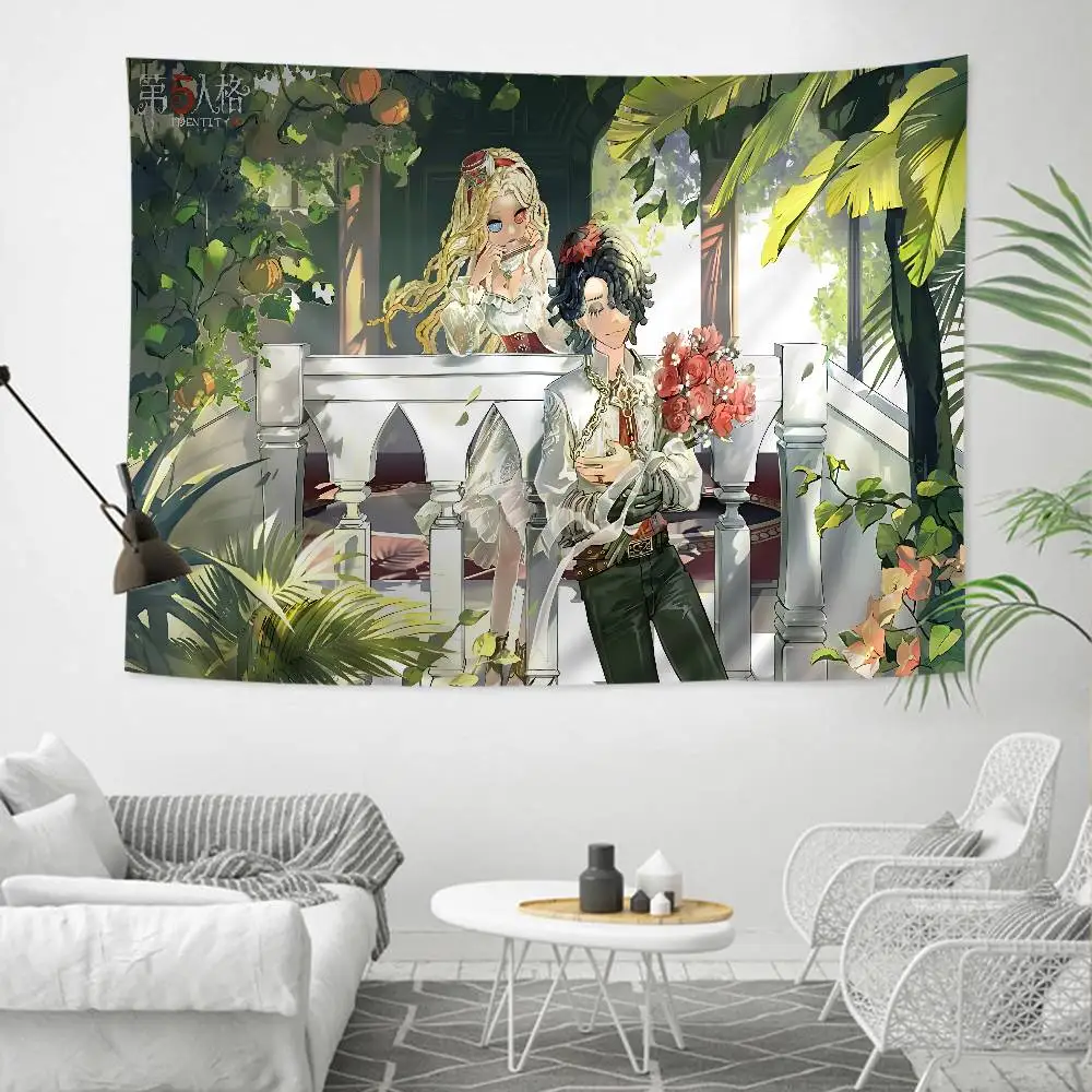 Horror Game I-Identity V Printed Large Wall Tapestry Hanging Tarot Hippie Wall Rugs Dorm Home Decor