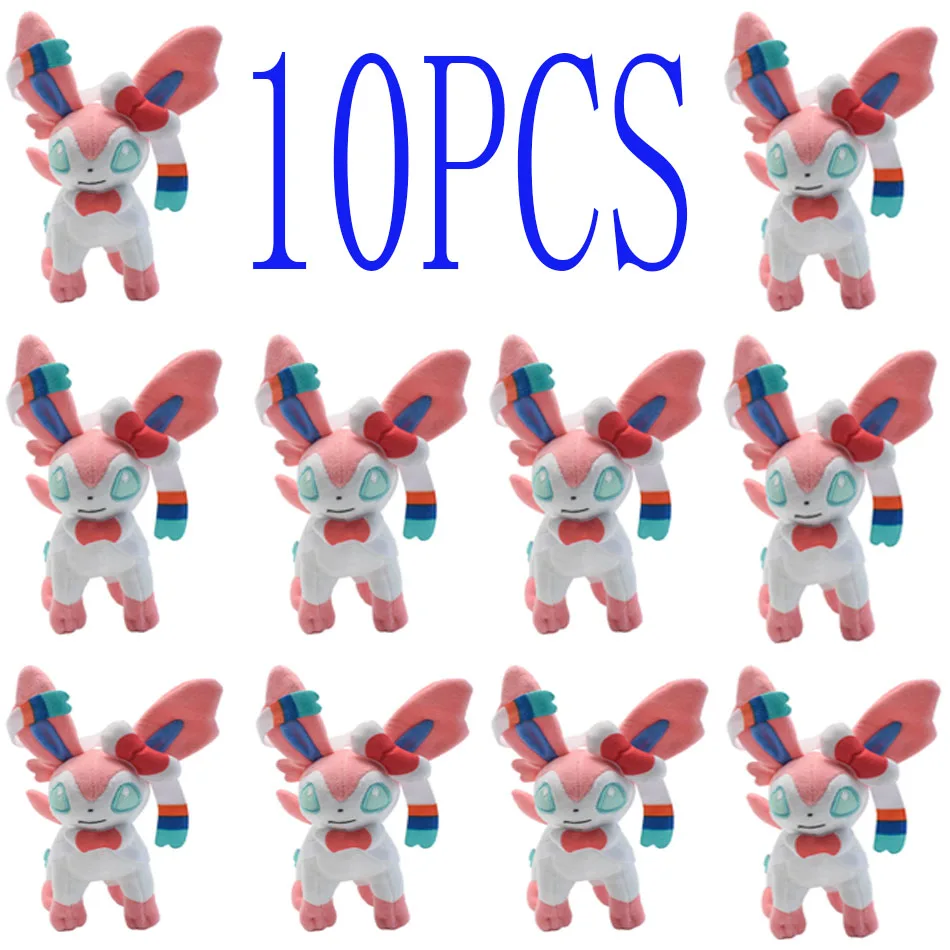 حار * Leafeon Vaporeon Glaceon Sylveon Espeon Umbreon Vaporeon Sylveon ألعاب من القطيفة لعبة للهدايا القابلة للجمع ، لينة بلوشيز محشوة