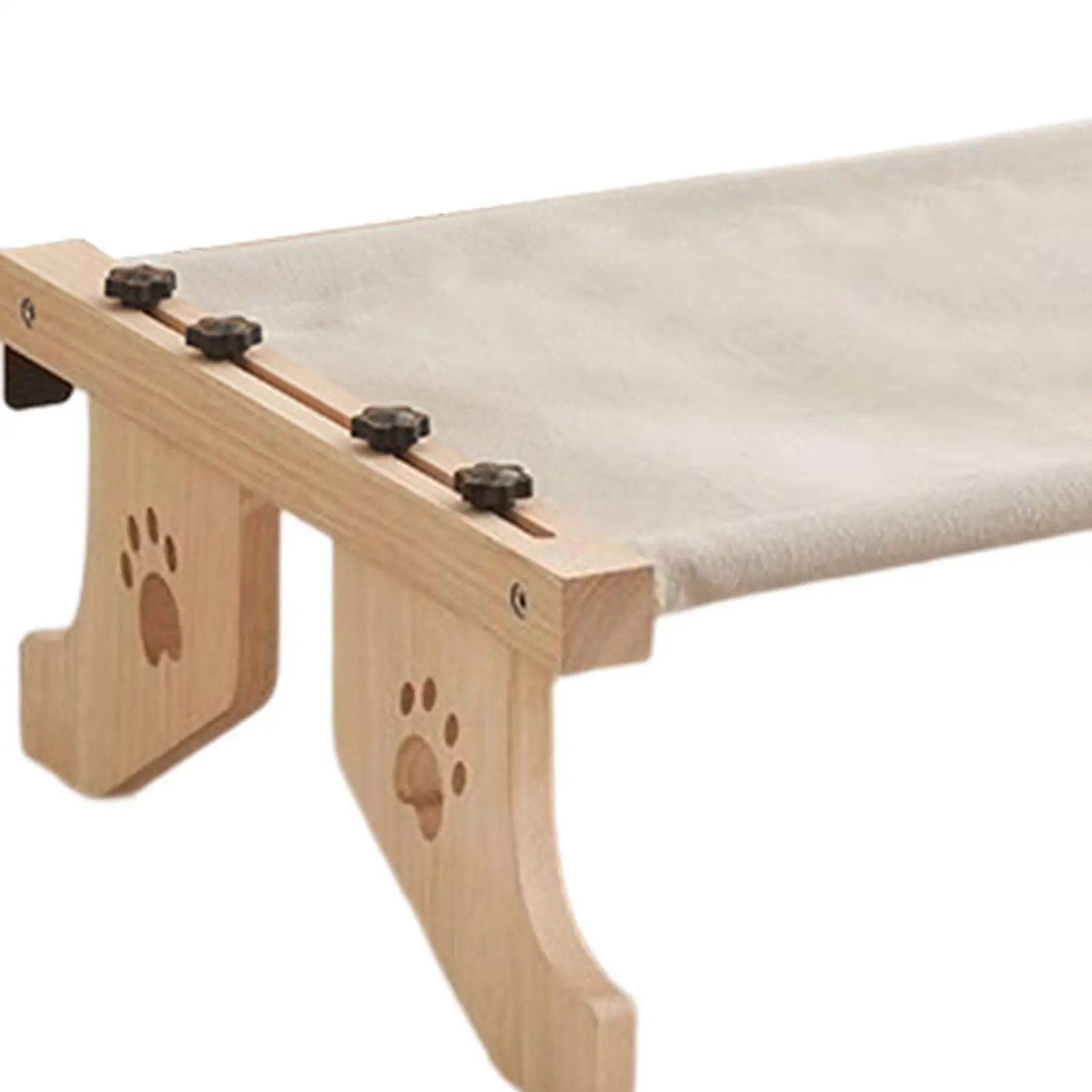 Cat Window Perch Cat Shelf Hammock Adjustable Seat Washable Cat Bed for Indoor Cats, No Suction Cup, Holds up to 40lbs