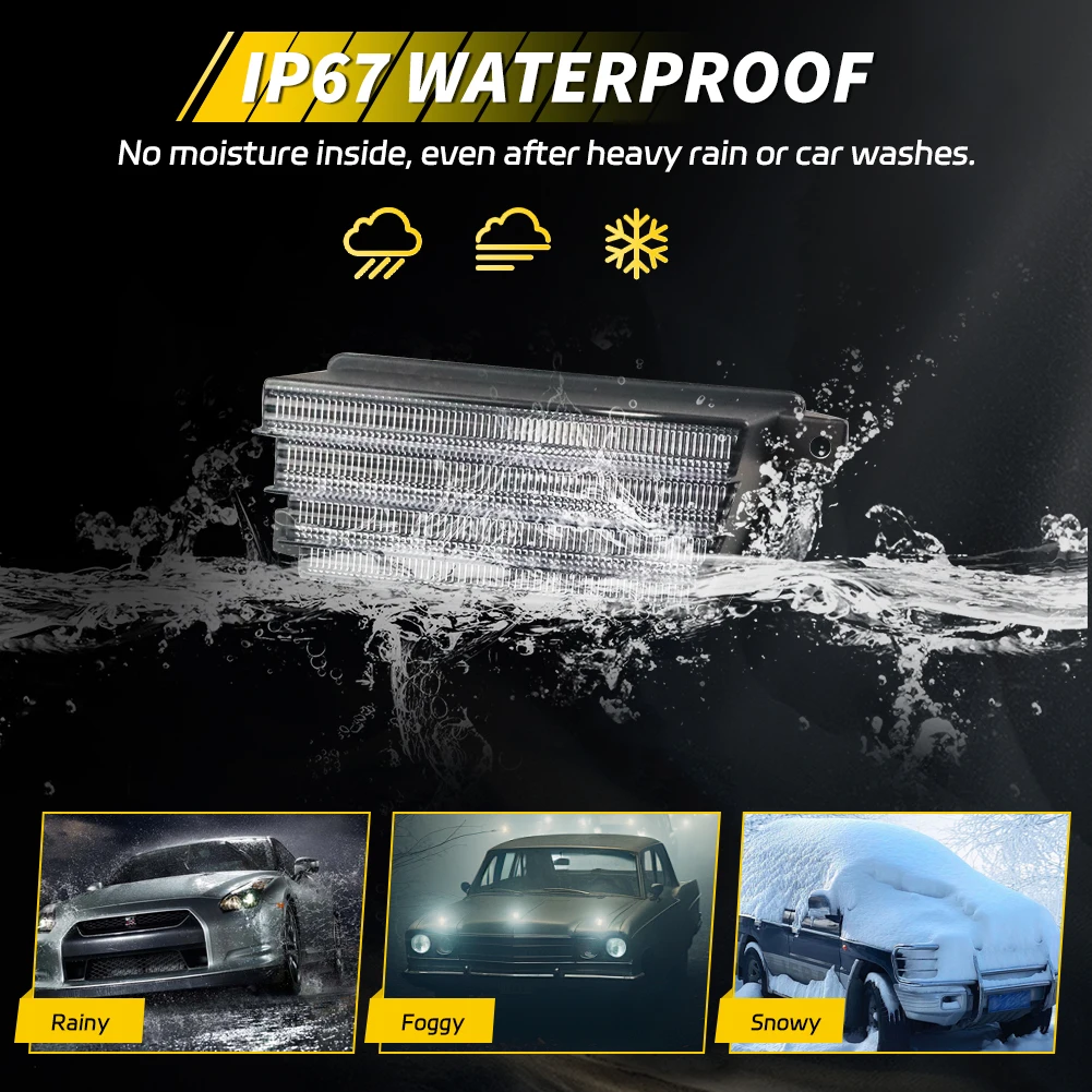 2 قطعة المصد الأمامي مصباح إيقاف السيارة بدوره مصباح إشارة DRL غطاء خفيف ل 1975 1976 1977 1978 1979 شيفروليه كورفيت C3 لا لمبة