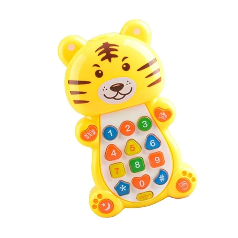 Toddler Music Phone Learning Toy with Cartoon Animal Imagination and Auditory Training Sensory Smartphone Toy