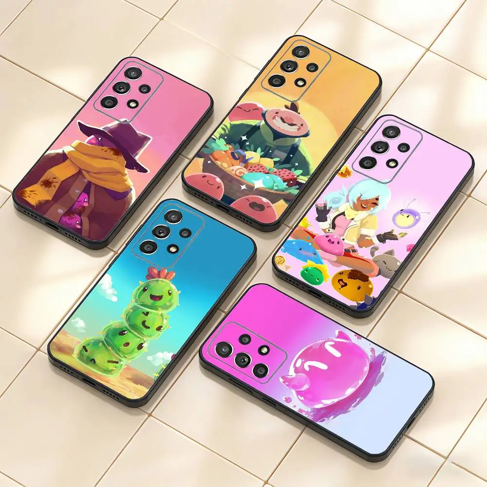 cute Naughty Slime Rancher   Phone Case For Samsung S25,S24,S21,S22,S23,S30,Ultra,S20,Plus,Fe,Note,10,9,5G Black Cover