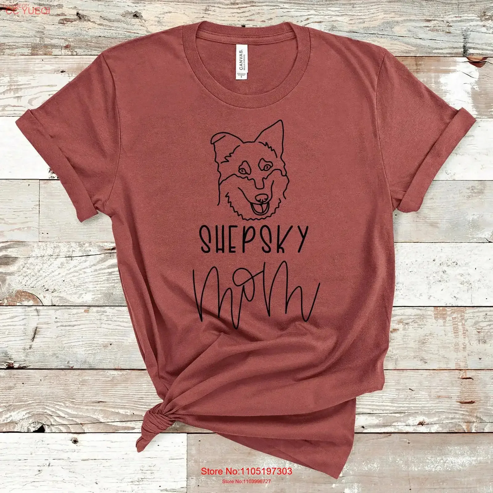 

Футболка Shepsky Mom Gerberian Shepskies Dog Love Dogs s for Siberian Husky Mix Fur Mama German Shep винтажная стираная унисекс