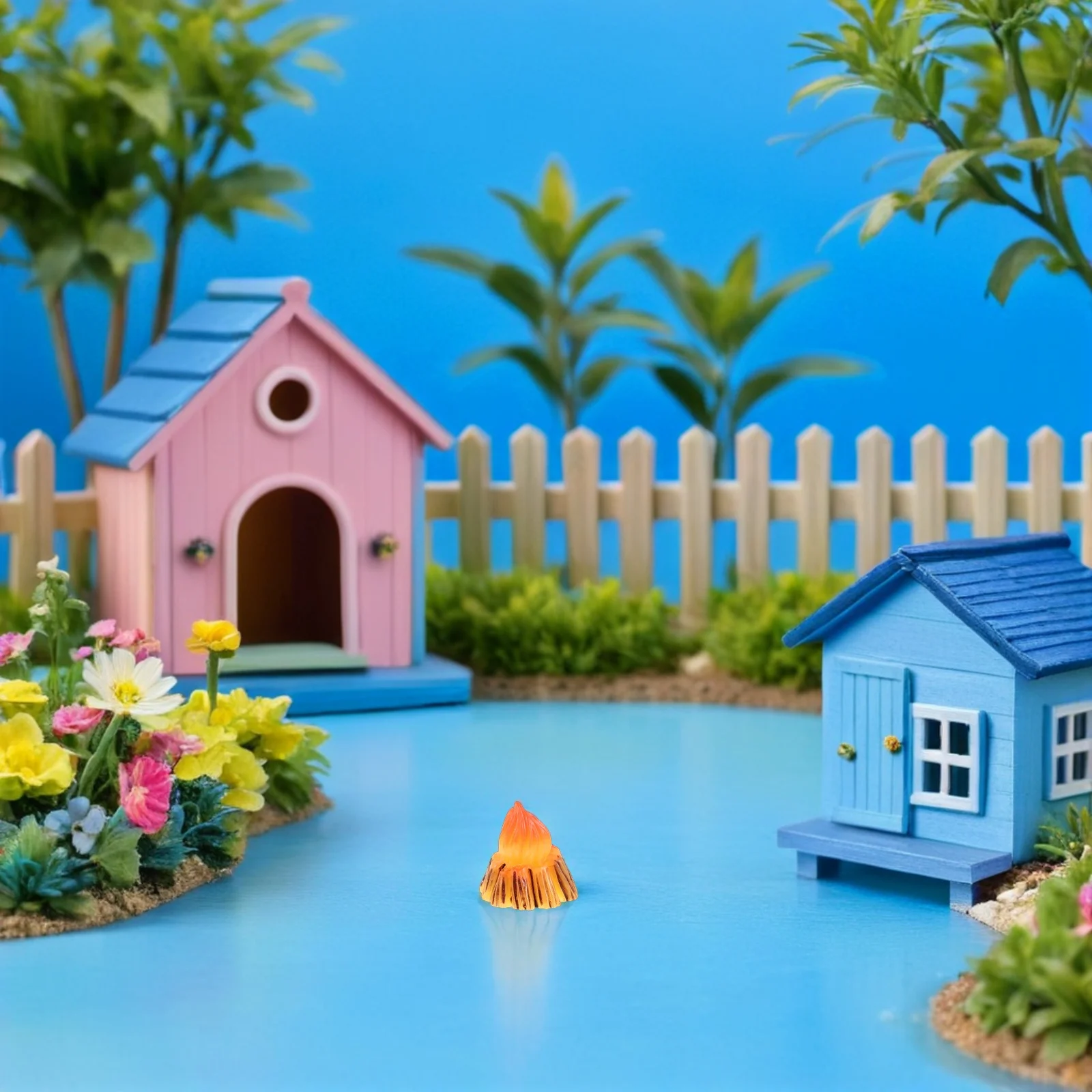 

30 шт., миниатюрный костер, реалистичный искусственный огонь, сделай сам, мини-кукольный домик, аксессуары для сказочного сада, песочный стол, микропейзаж-