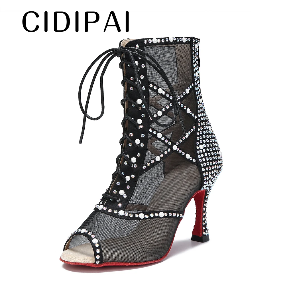 

Женские туфли для латиноамериканских танцев, туфли на каблуке с мягкой подошвой для тренировок, бахаты, сальсы, сценических шоу, 2023