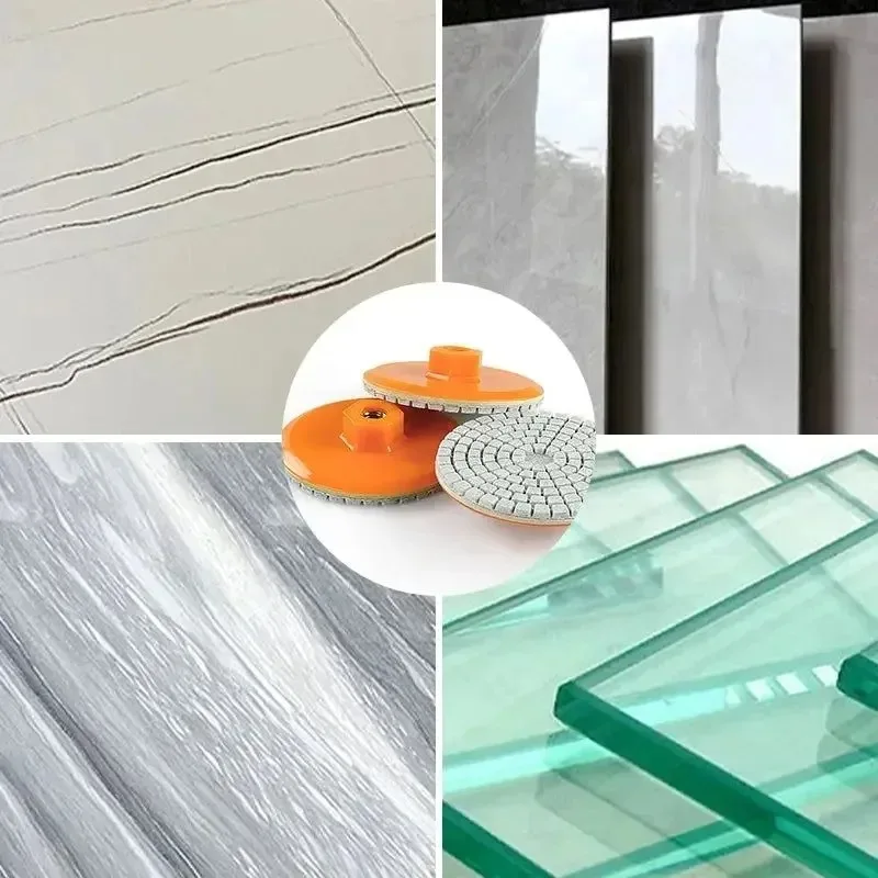 1pcs 80mm Ceramic Tile Trimming Polishing Disc Angle Grinder Dry Polishing Marble Quartz Stone Chamfering Grinding Edge