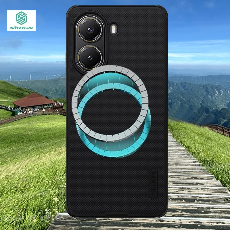 

Чехол для Poco X7 Pro, встроенный чехол NILLKIN, магнитный суперматовый щит, высококачественный матовый чехол для ПК для Poco X7 Pro
