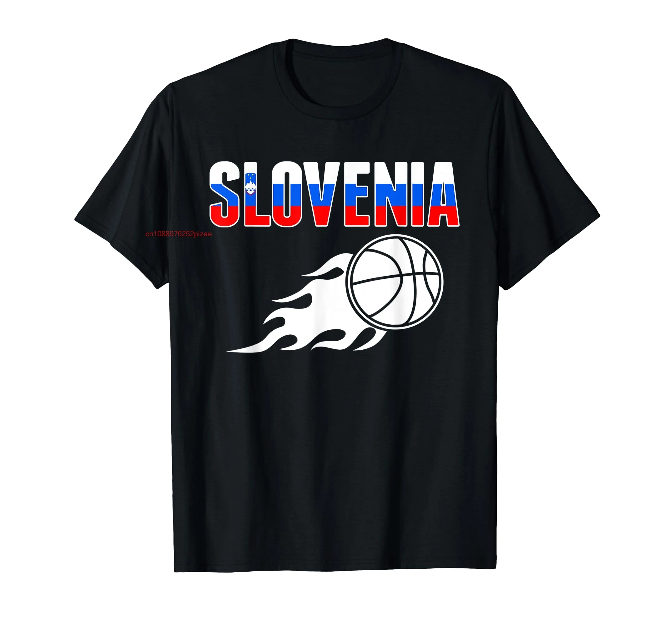 100% Cotton Slovenia Basketball Fans Slovenian Flag Sport Lovers T-Shirt MEN WOMEN UNISEX T Shirts Size S-6XL