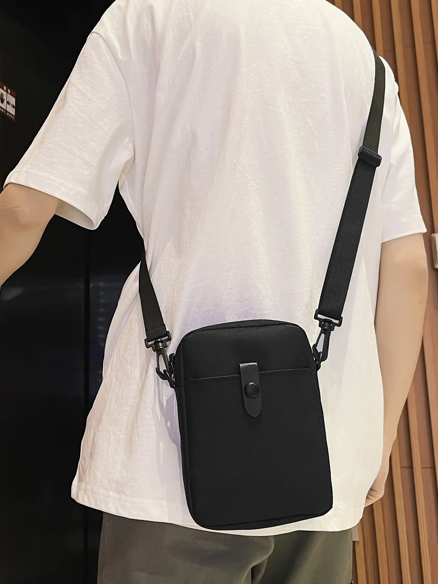 

Shoulder Bag Boys Small Bag 2023 New Fashion Casual Solid Color Sports Fashion Brand Bag Messenger Bag