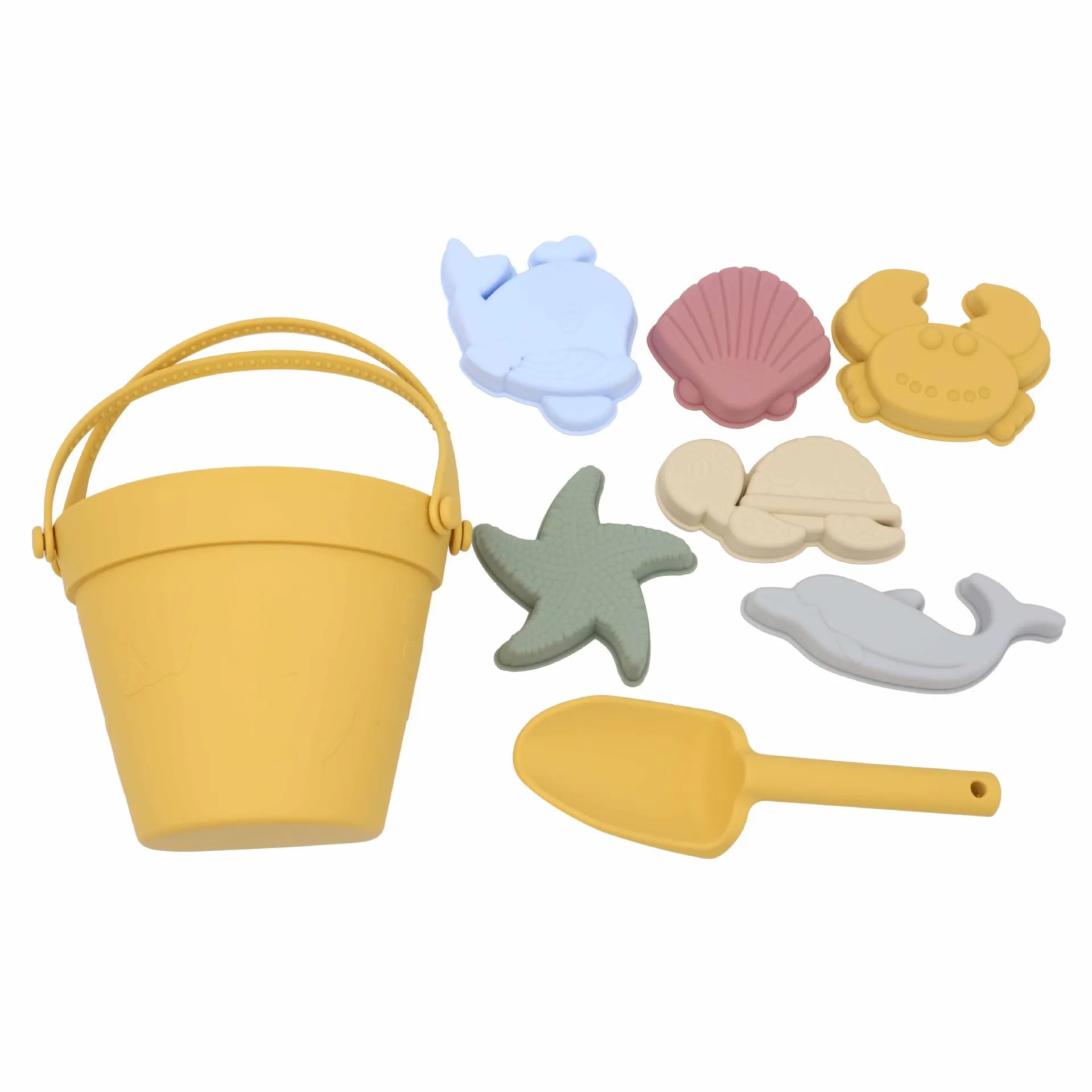 

Eco Friendly Portable Sand Bucket Toys Set Custom Logo Soft Winter Outdoor Snow Playing Toys For Kids