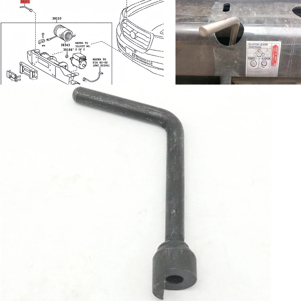 

L Type Lever Winch Clutch Wrench Steel Hub Shift Repair Tool For Toyota Land Cruiser LC80 LC100 LC200 40 60 70 80