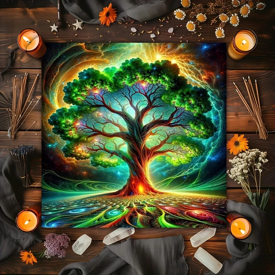 

Ткань для алтаря VIKAMA Tarot - Яркая космическая ткань для алтаря, предназначенная для колдовства, астрологии и гадания, мистический предмет декора для дома.