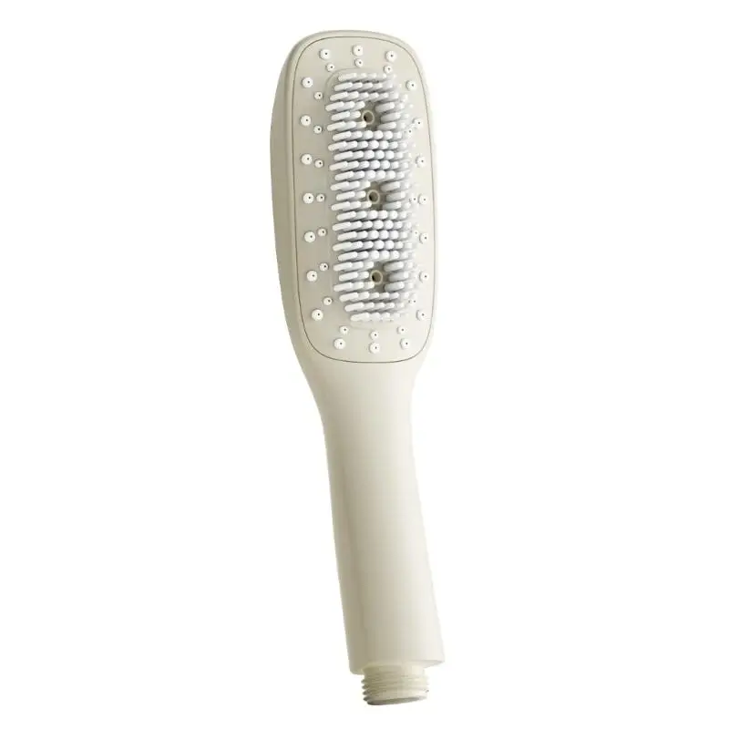 652F Soft Silicone Baby Bath Shower Head, 4 Water Patterns, 1/2 In Attachment for Gentle Body Washing During Bath Time