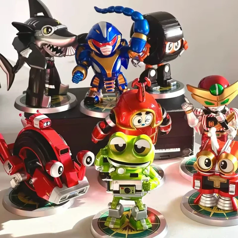 Figurine originale Bandai Anime B-Robo Kabutack Vol. Armure en fer série 2, jouet requin Xiaobao, Collection d'ornements, cadeau d'anniversaire pour garçons