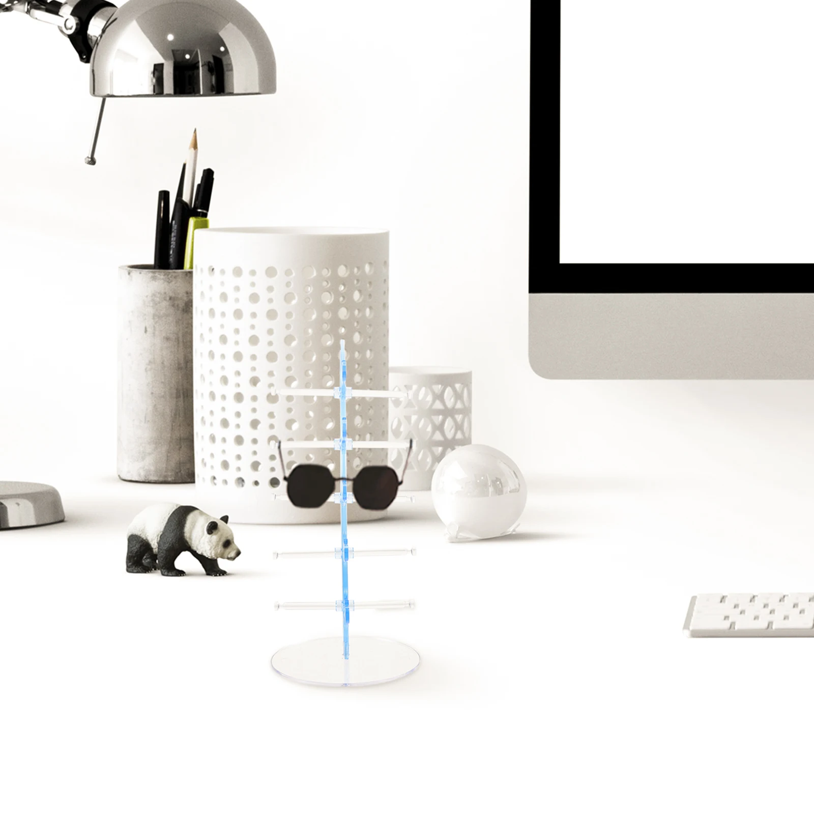 

Glasses Display Stand Acrylic Multi-Tier Eyeglass Holder For Home Store Desktop Sunglasses Rack Tabletop Organizer Display