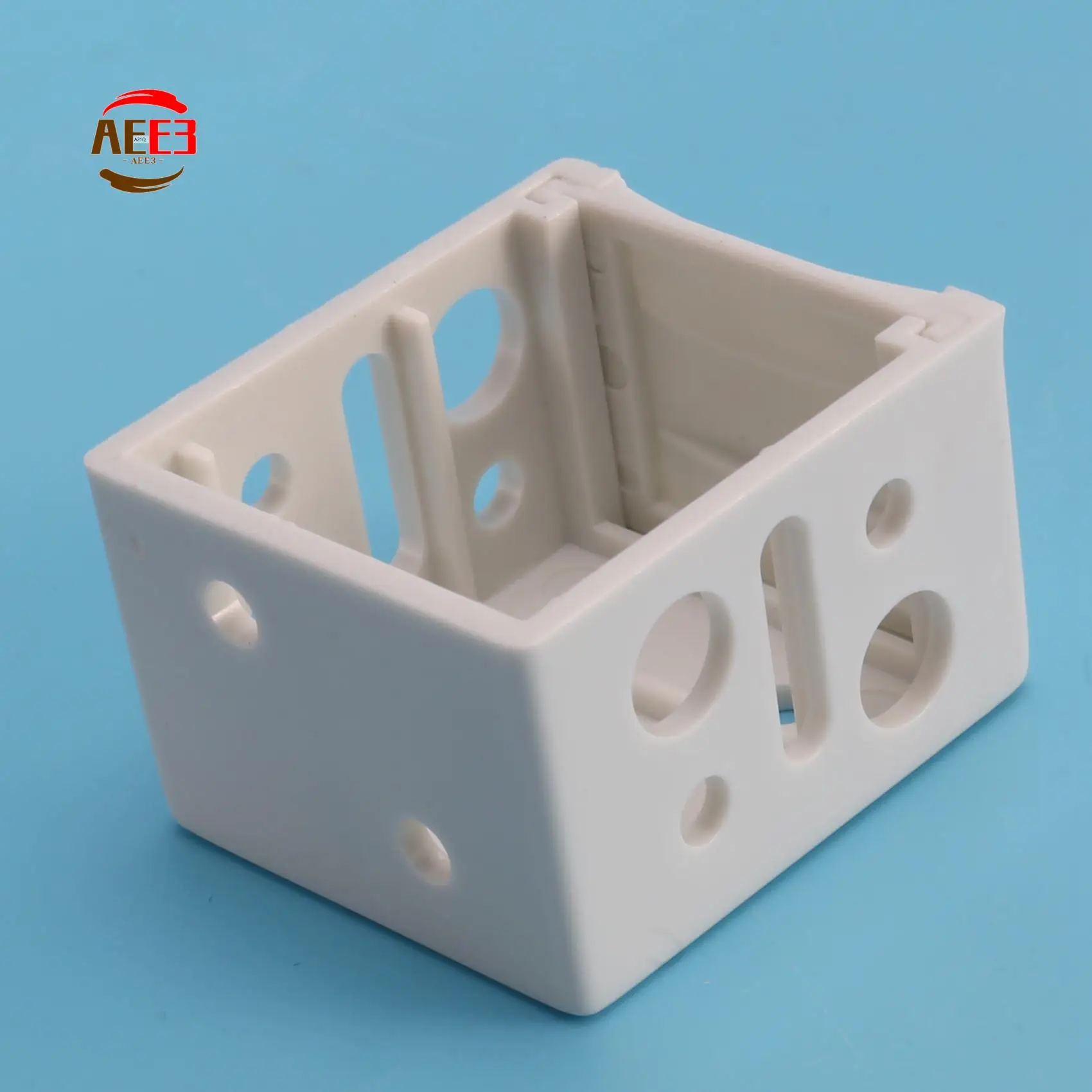 AEE3-1 Inch Blind Brackets White Profile Box Mounting Bracket Window Blinds Headrail Bracket (8)