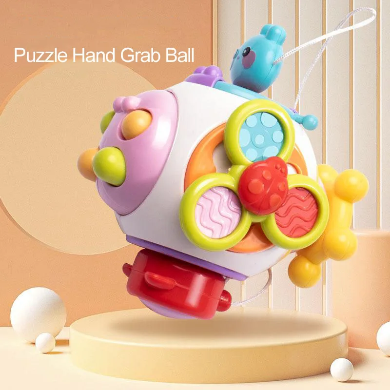 

Montessori Infant Puzzle Early Education Toy Busy Ball for Baby Training Busy Hand Grasping Ball Baby Busy Ball