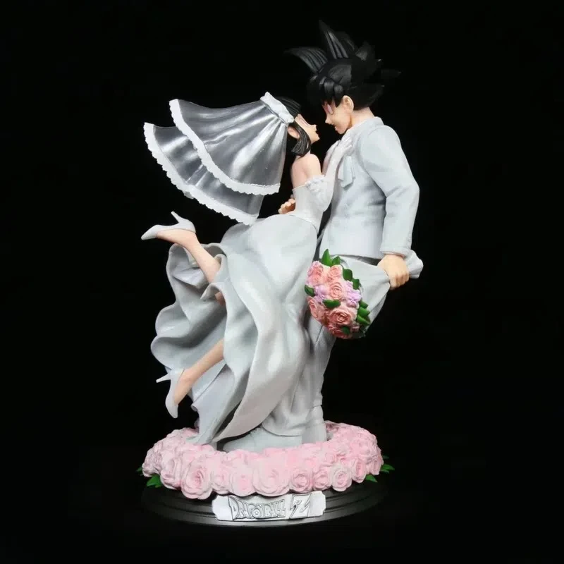 

Dragon Ball Super Saiyan Goku Chi Chi Marriage Moment Gk Statue Super Saiyan Golden Warrior Life Legend Pvc Figure Collector S