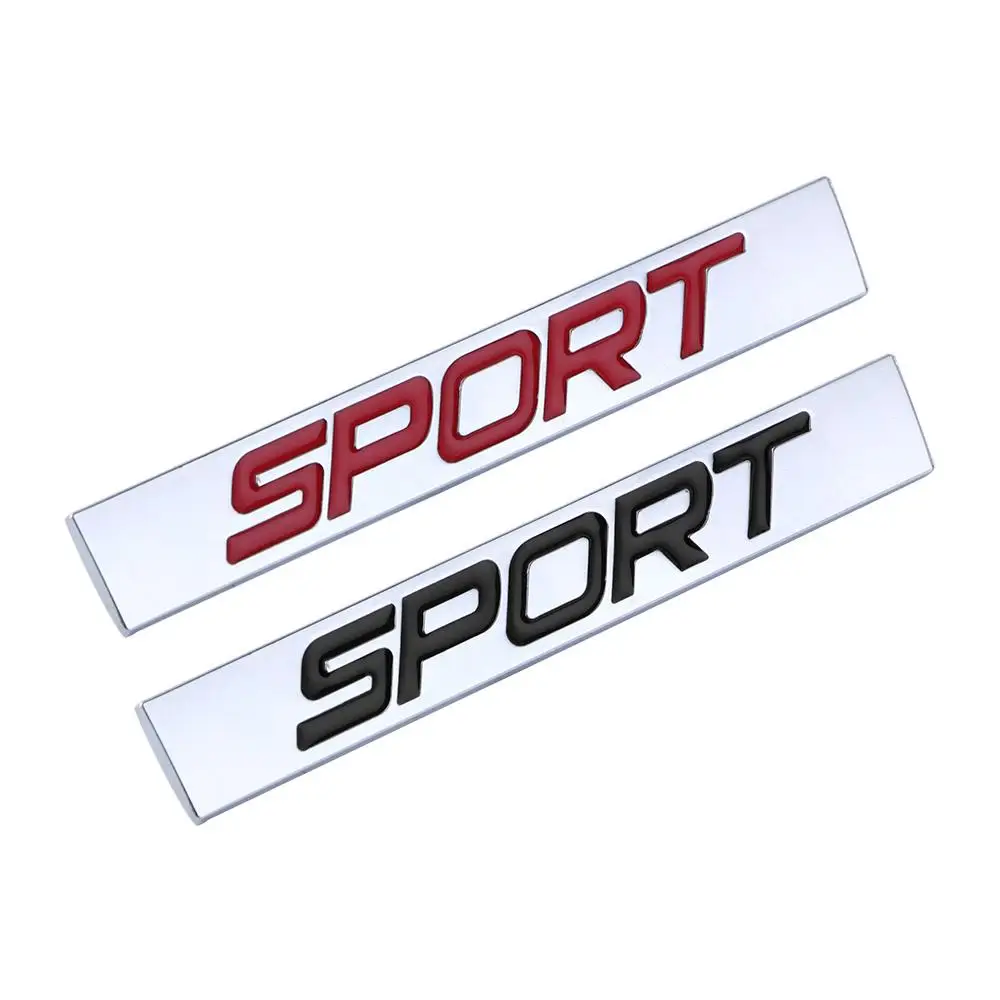 

Fashion Zinc Alloy Square Bar Metal Badge 3D Car Sticker Emblem Badge Car Styling Decal Auto Refitting Accessories