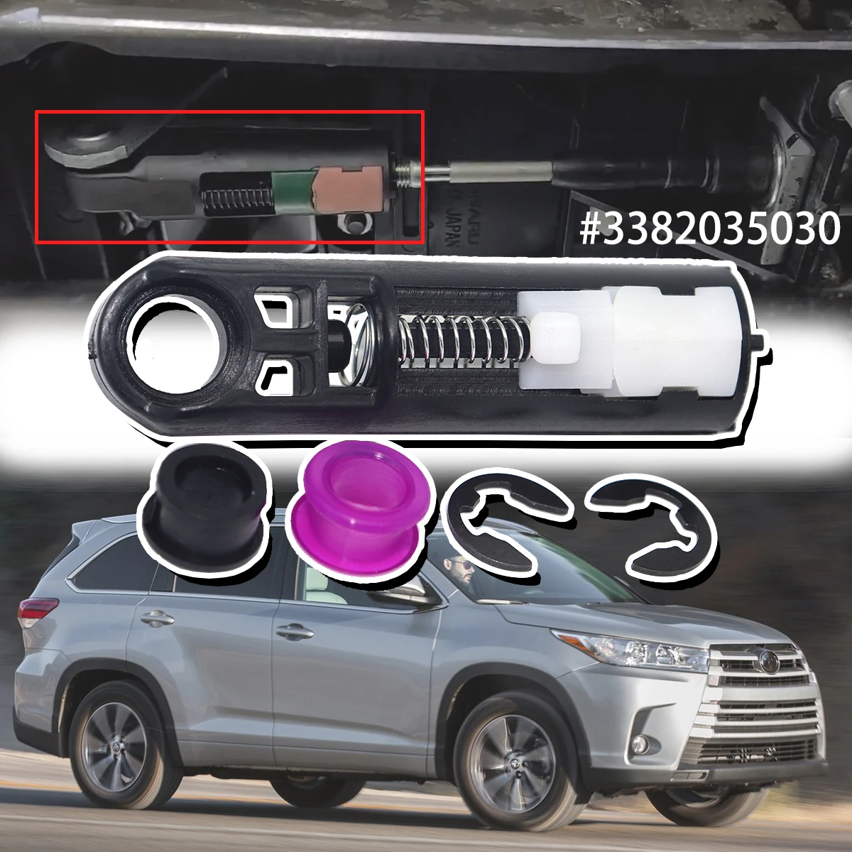 

AT Gearbox Shift Cable Linkage Bushing Gear Shifter Selector End Rod Connect For Toyota RAV 4 Camry Lexus ES250/300/330 NX200T